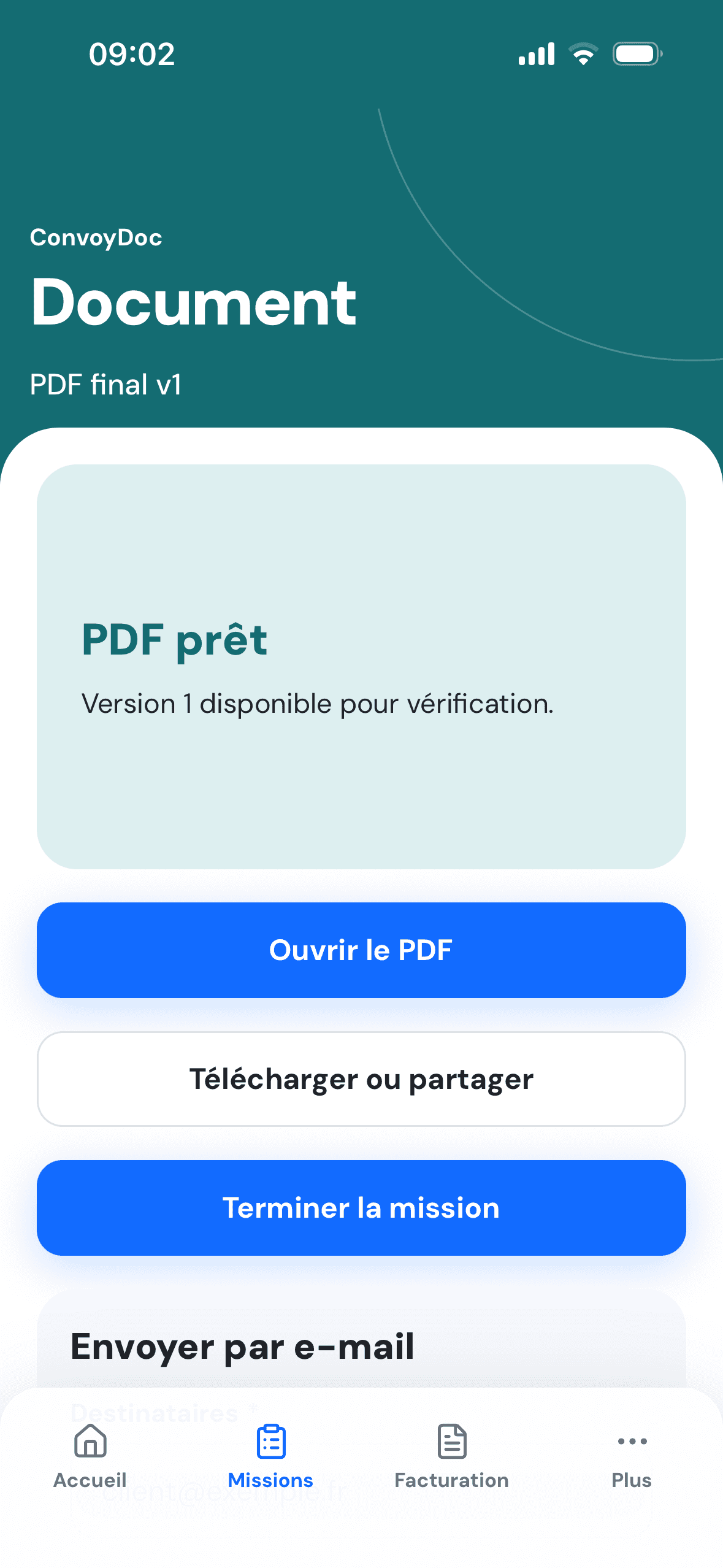 Document généré dans ConvoyDoc